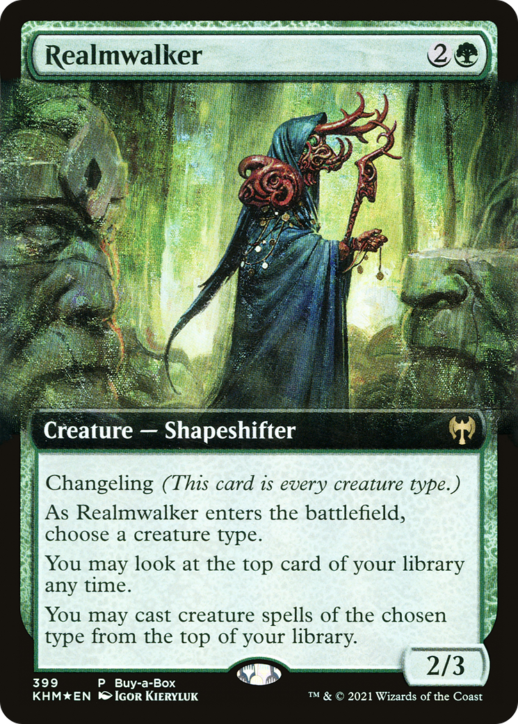 Realmwalker (BABP-399) (Extended Art) [Kaldheim] Foil