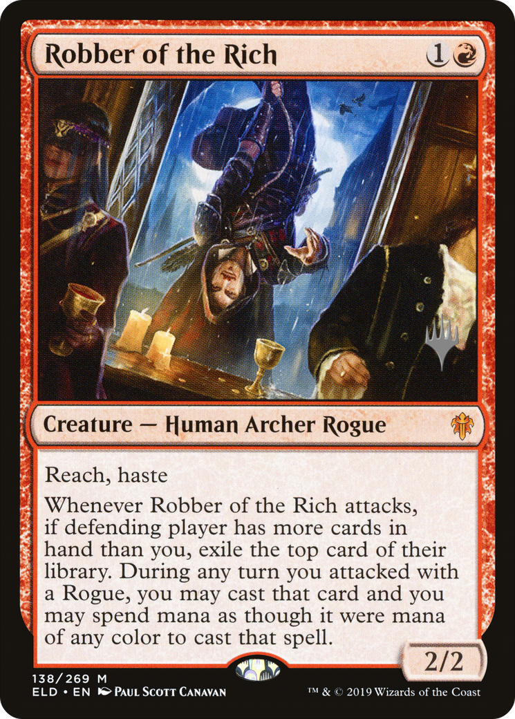 Robber of the Rich (PPELD-138) [Promo Pack: Throne of Eldraine Promos] Foil