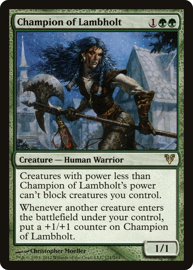 Champion of Lambholt (AVR-171) [Avacyn Restored]