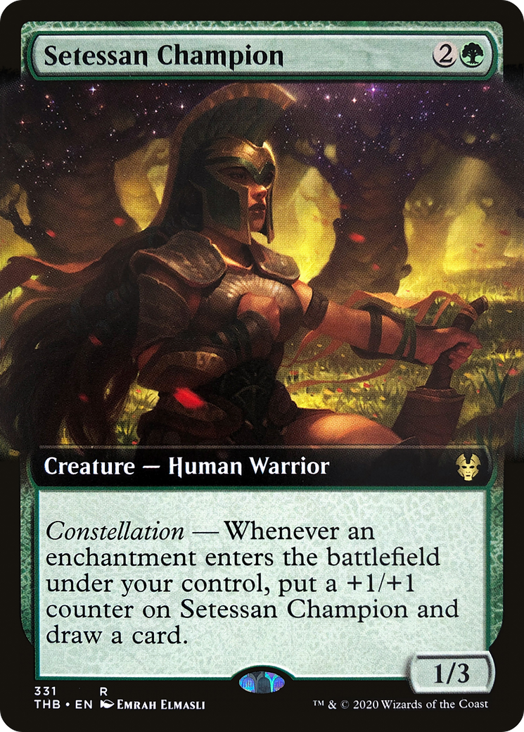 Setessan Champion (Extended Art) (THB-331) [Theros Beyond Death] Foil