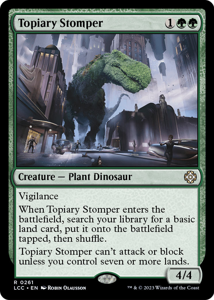 Topiary Stomper (LCC-261) [The Lost Caverns of Ixalan Commander]