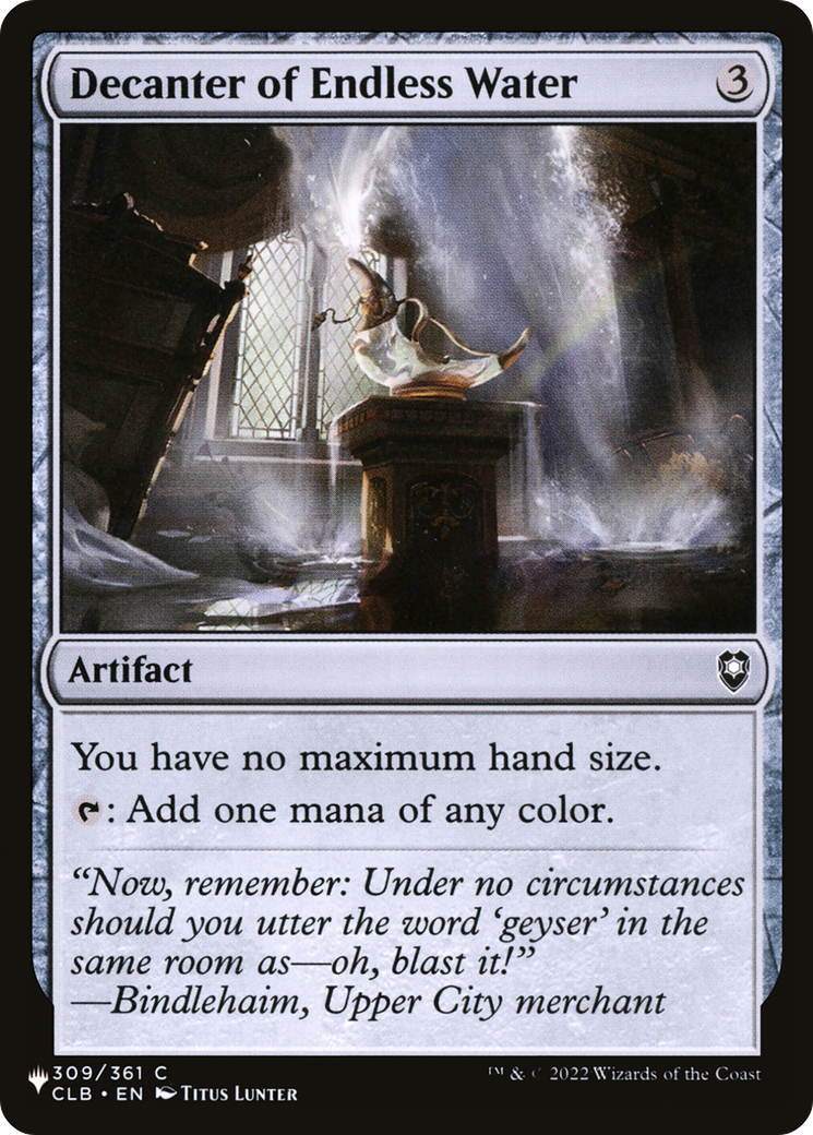 Decanter of Endless Water (LIST-CLB-309) [The List]