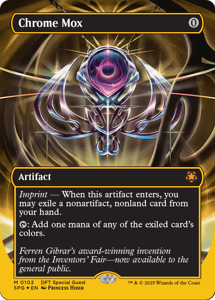 Chrome Mox (Borderless) (First-Place Foil) (SPG-102) [Special Guests] Foil