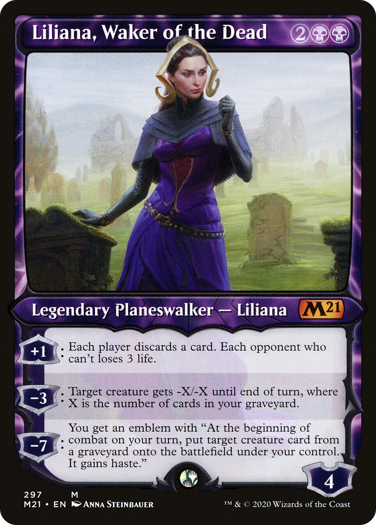 Liliana, Waker of the Dead (Showcase) (M21-297) [Core Set 2021]