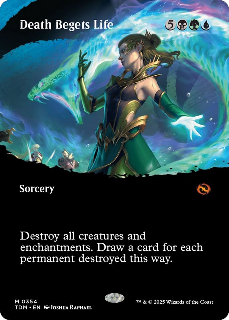 Death Begets Life (Borderless) (TDM-354) (Showcase) [Tarkir: Dragonstorm]