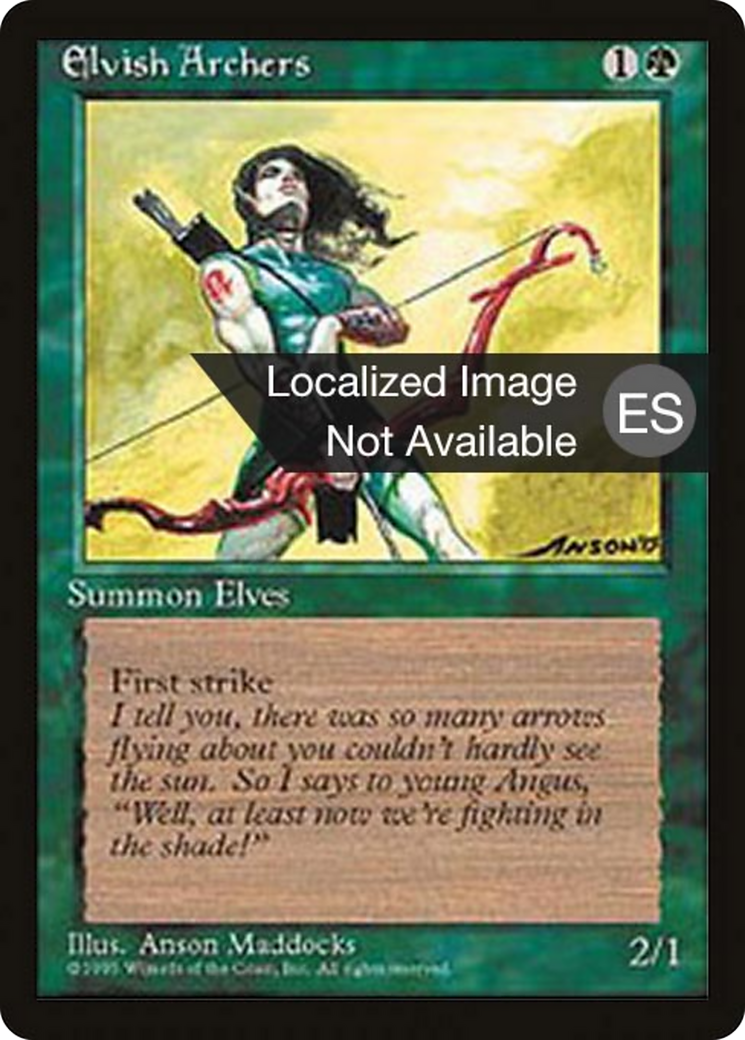 Elvish Archers (4BB-127) [Fourth Edition Foreign Black Border]