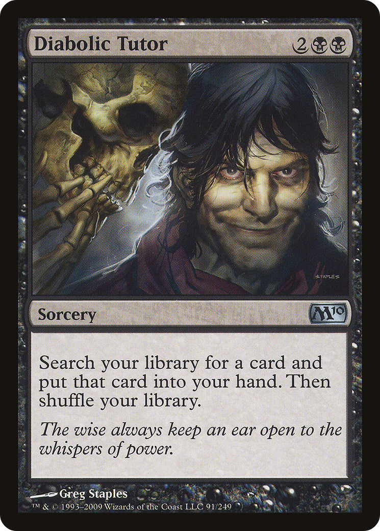 Diabolic Tutor (M10-091) [Magic 2010] Foil