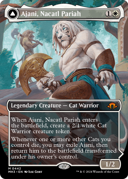 Ajani, Nacatl Pariah (Borderless) (MH3-442) [Modern Horizons 3]