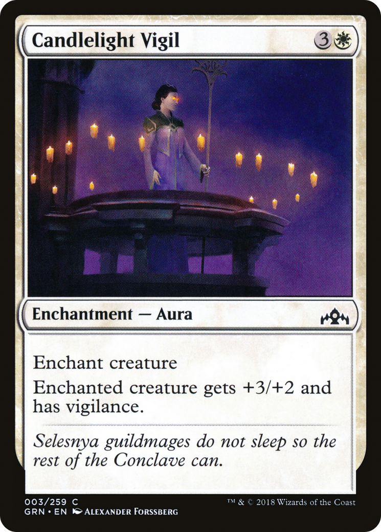 Candlelight Vigil (GRN-003) [Guilds of Ravnica] Foil