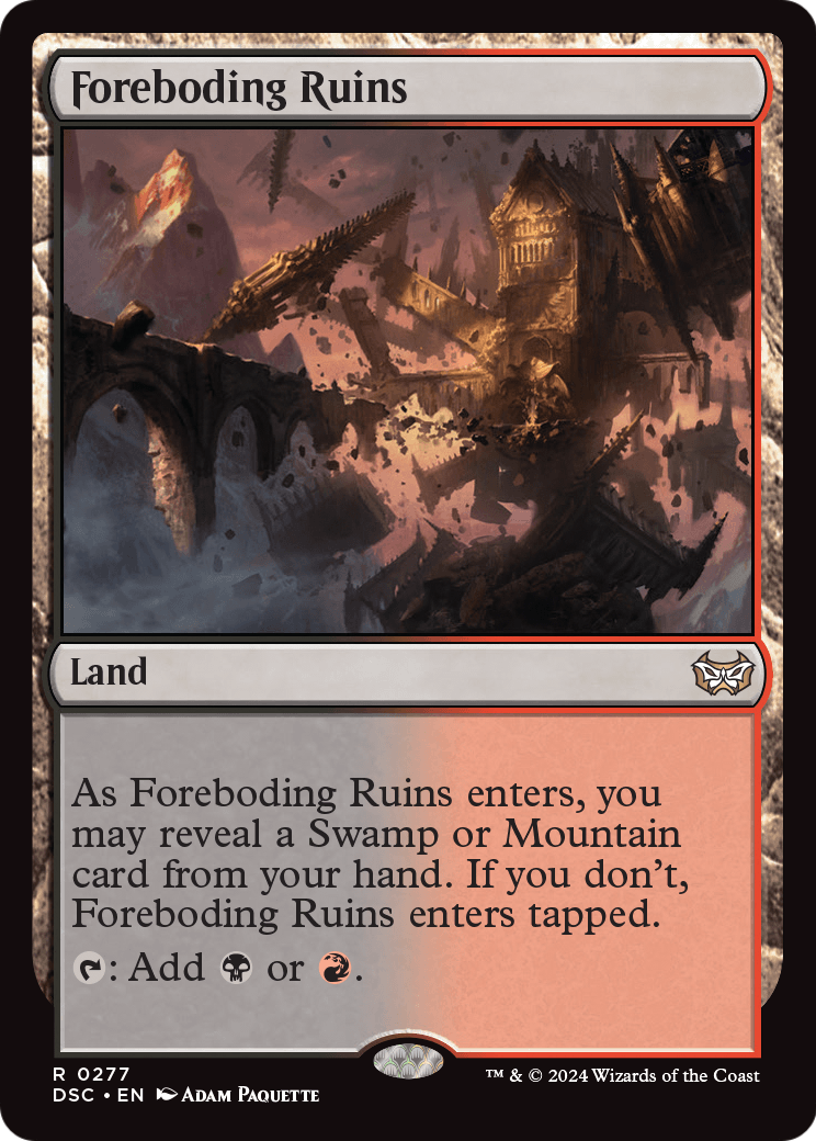 Foreboding Ruins (DSC-277) [Duskmourn: House of Horror Commander]