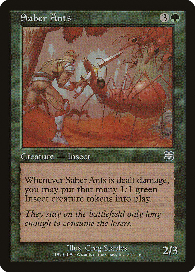 Saber Ants (MMQ-267) [Mercadian Masques] Foil
