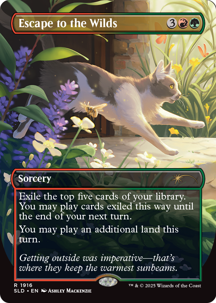Escape to the Wilds (SLD-1916) (Borderless) [Secret Lair Drop] Foil