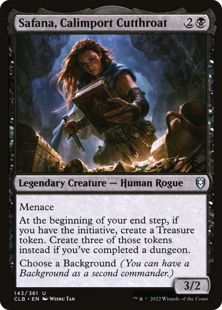 Safana, Calimport Cutthroat (CLB-143) [Commander Legends: Battle for Baldur's Gate] Foil