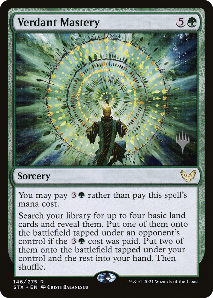 Verdant Mastery (PPSTX-146) [Promo Pack: Strixhaven: School of Mages Promos]