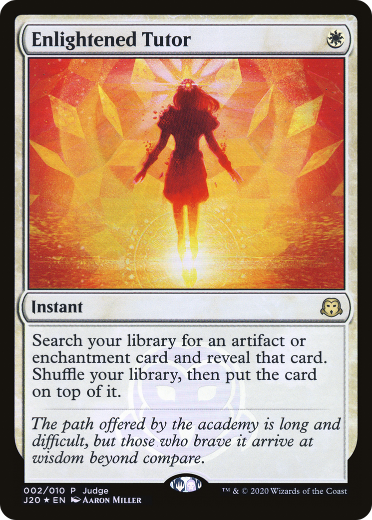Enlightened Tutor (JDG-002) [Judge Gift Cards 2020] Foil