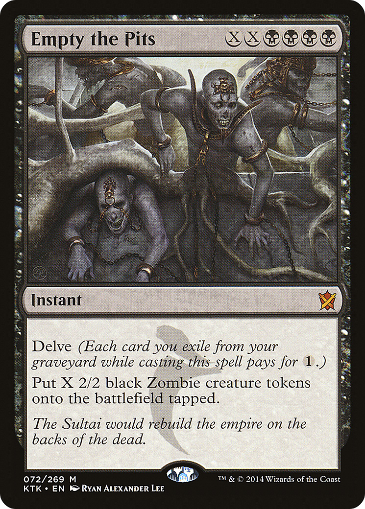 Empty the Pits (KTK-072) [Khans of Tarkir] Foil