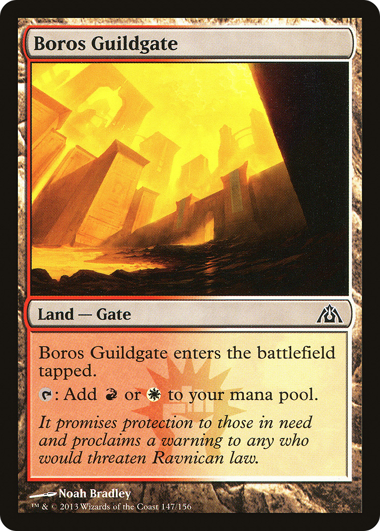 Boros Guildgate (DGM-147) [Dragon's Maze] Foil