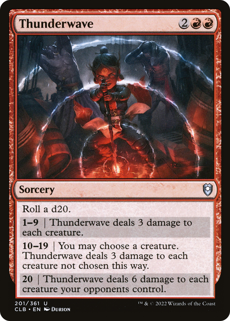 Thunderwave (CLB-201) [Commander Legends: Battle for Baldur's Gate] Foil