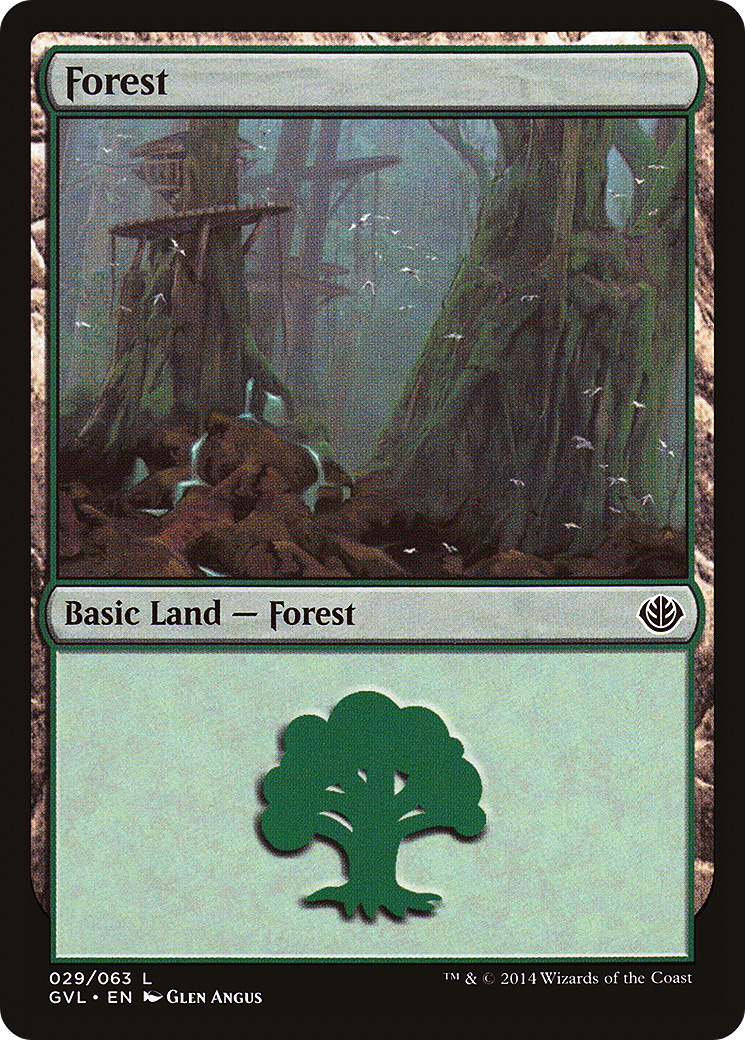 Forest (DD3-029) (Garruk vs Liliana) [Duel Decks Anthology: Garruk vs. Liliana]