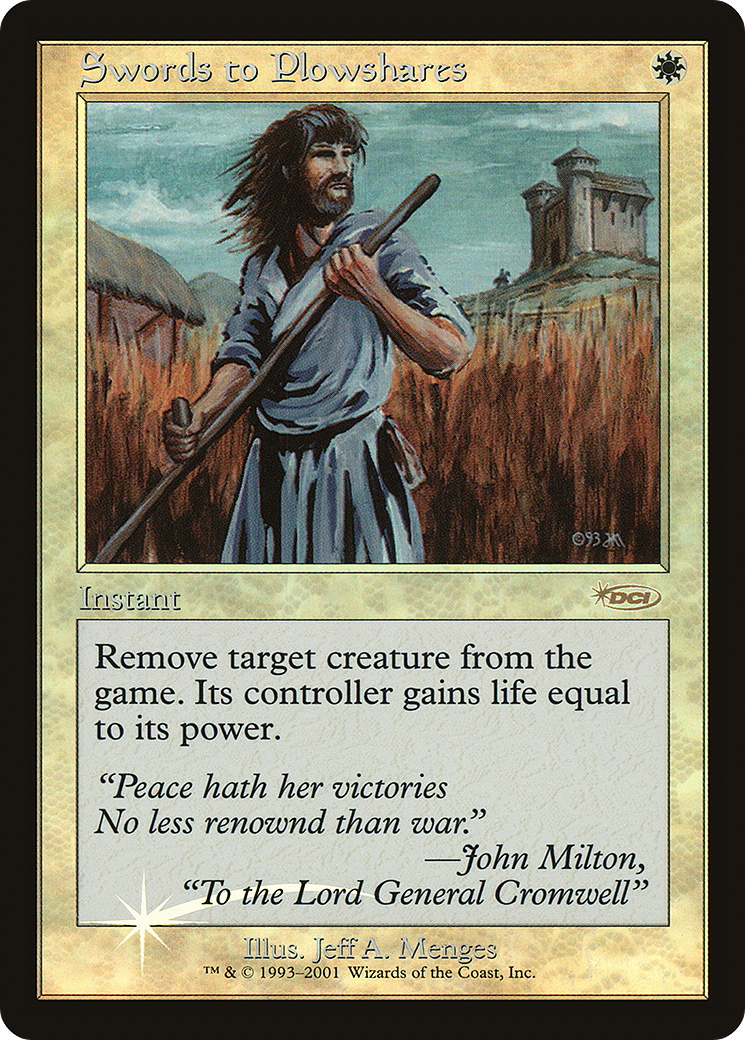 Swords to Plowshares [Friday Night Magic 2001] Foil