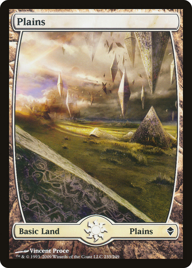 Plains (233) - Full Art (ZEN-233) [Zendikar] Foil