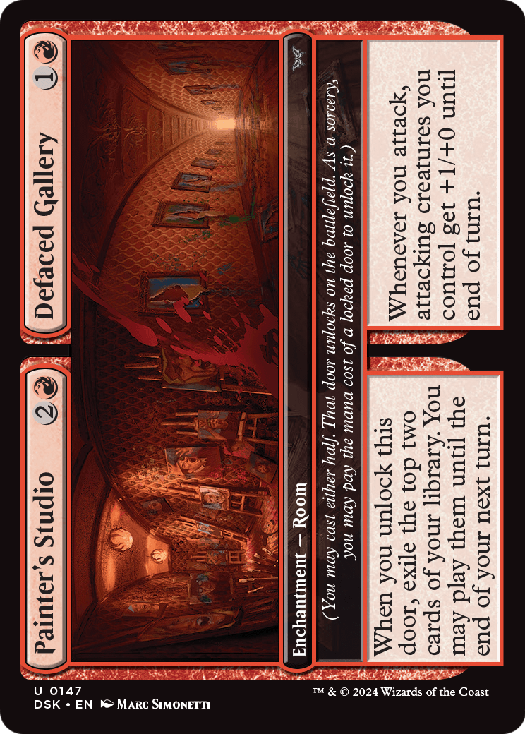 Painter's Studio // Defaced Gallery (DSK-147) [Duskmourn: House of Horror]