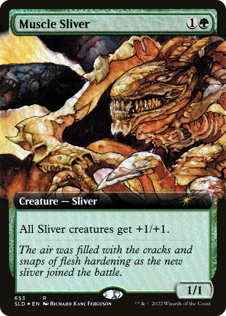 Muscle Sliver (Extended Art) (SLD-653) [Secret Lair Drop] Foil