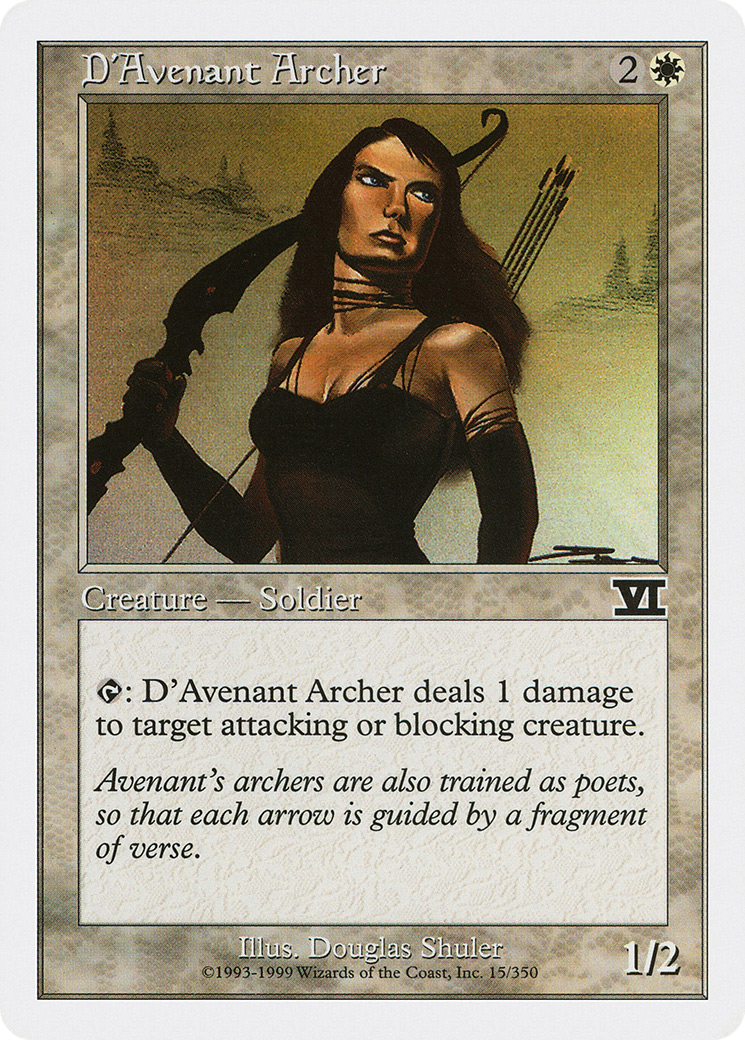 D'Avenant Archer (6ED-015) [Classic Sixth Edition]