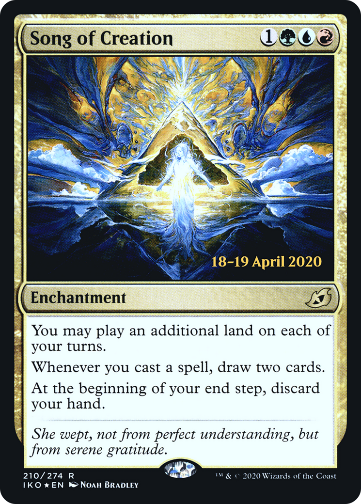 Song of Creation (PRE-210S) [Ikoria: Lair of Behemoths Promos] Foil