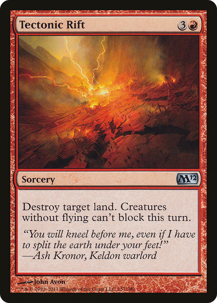 Tectonic Rift (M12-157) [Magic 2012] Foil