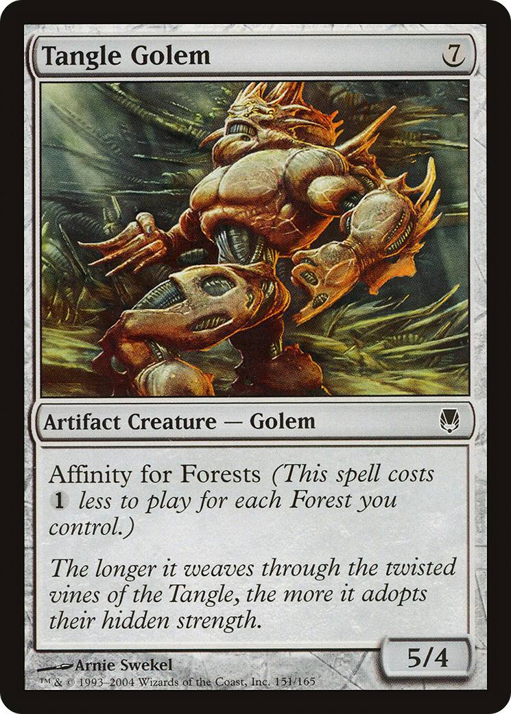 Tangle Golem (DST-151) [Darksteel] Foil