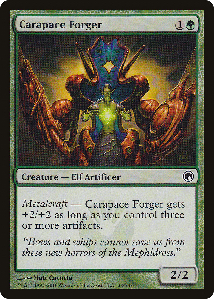Carapace Forger (SOM-114) [Scars of Mirrodin] Foil