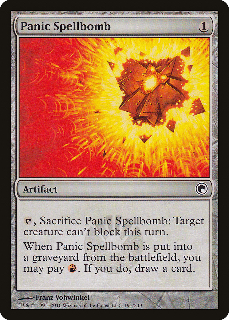 Panic Spellbomb (SOM-191) [Scars of Mirrodin] Foil