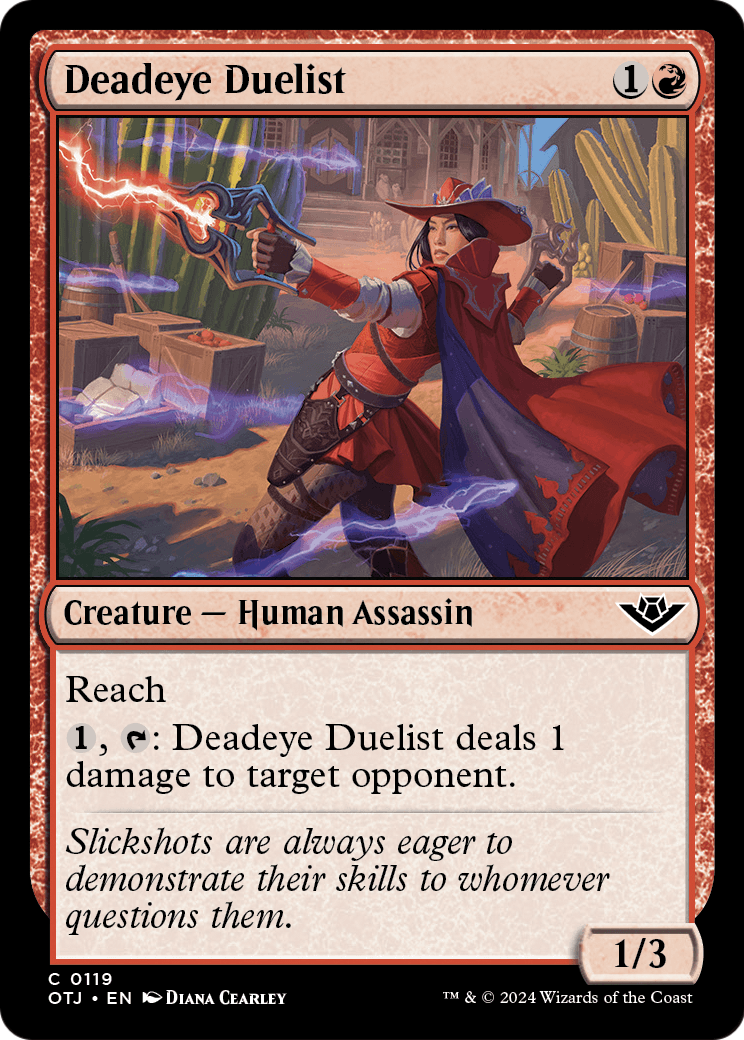 Deadeye Duelist (OTJ-119) [Outlaws of Thunder Junction] Foil
