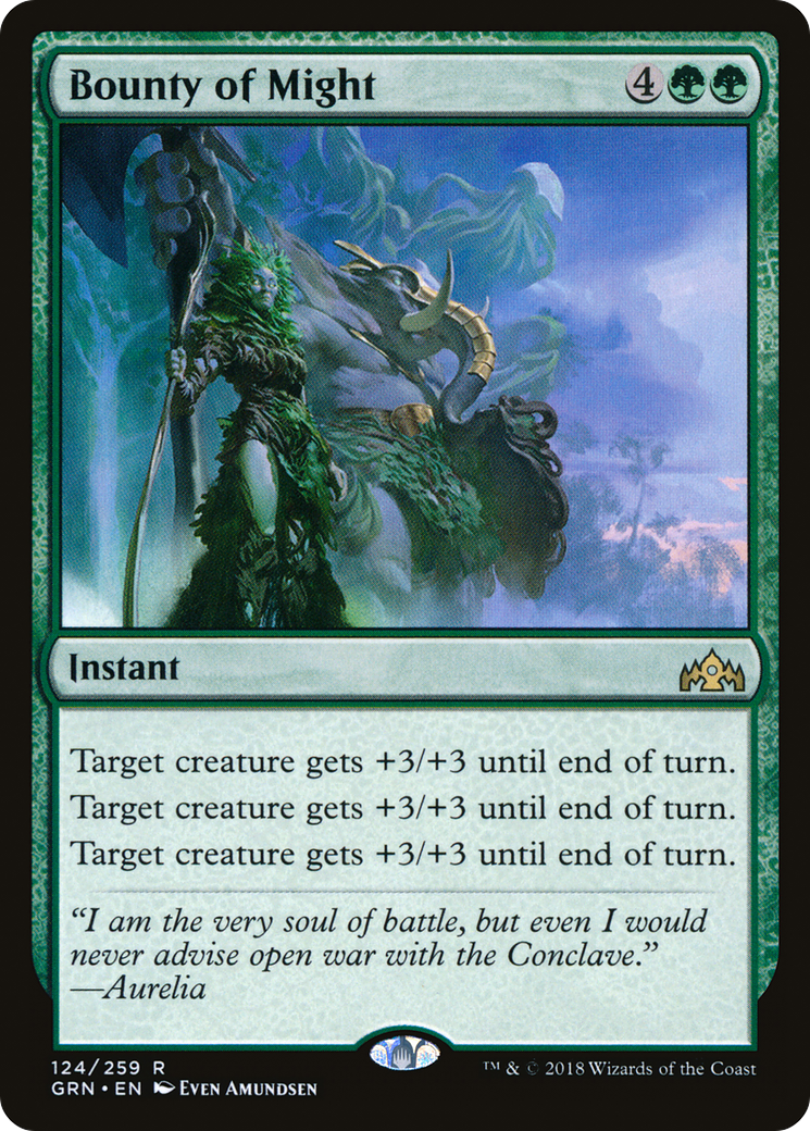 Bounty of Might (GRN-124) [Guilds of Ravnica] Foil