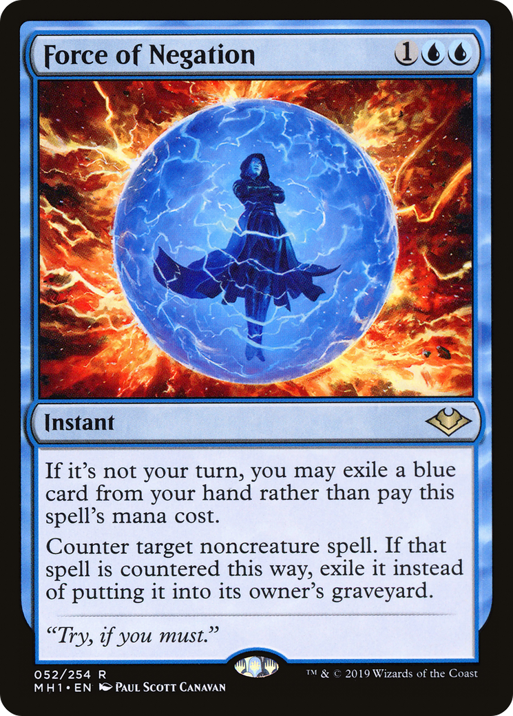 Force of Negation (MH1-052) [Modern Horizons] Foil