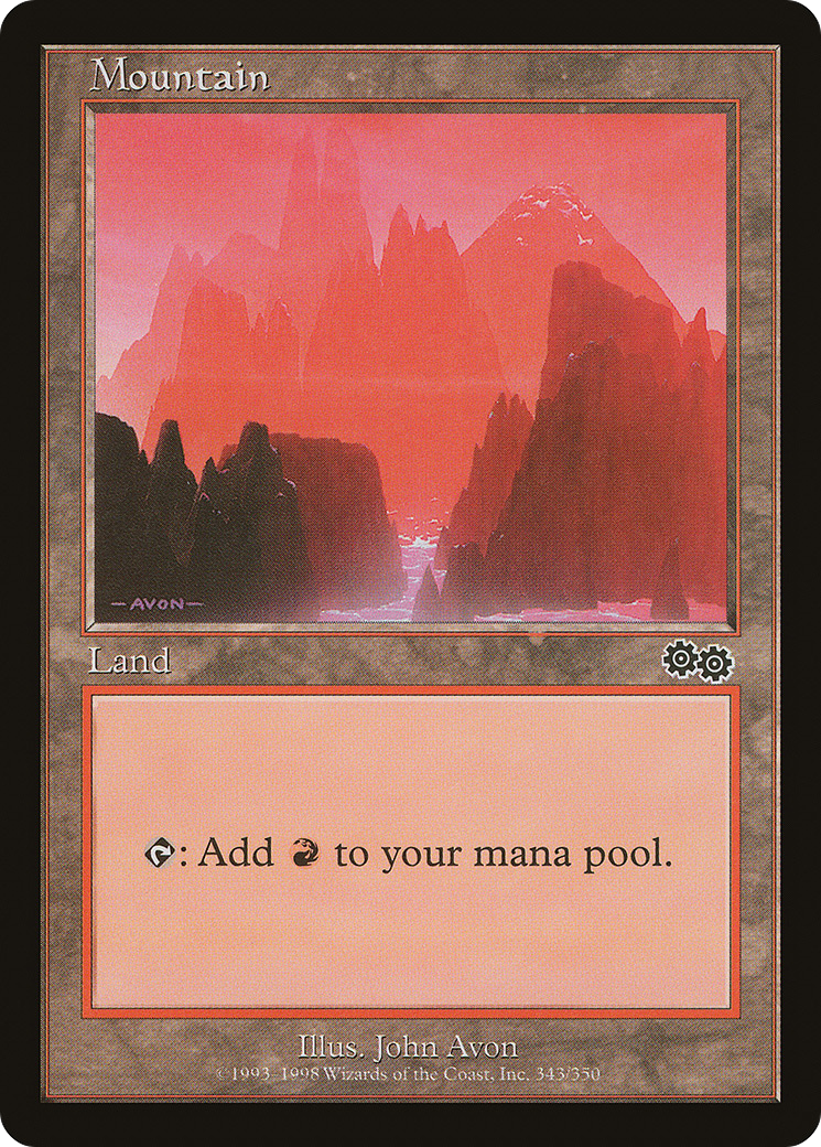 Mountain (USG-343) [Urza's Saga]