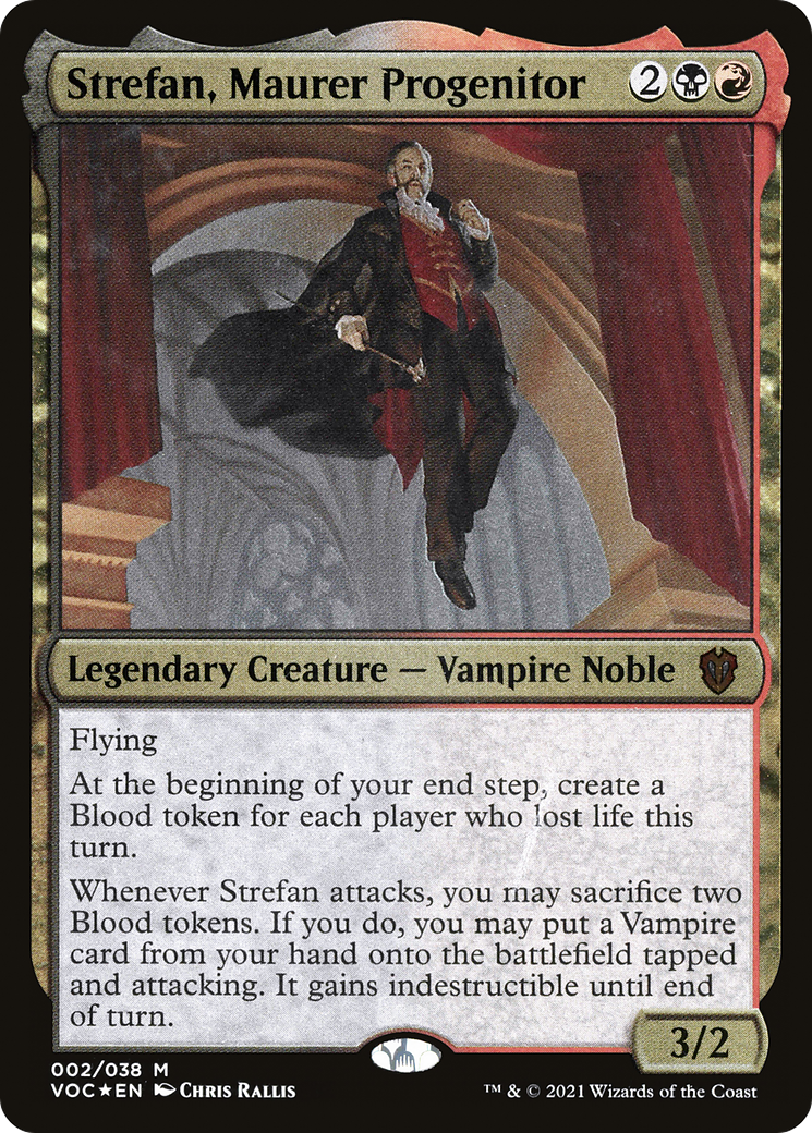 Strefan, Maurer Progenitor (Display Commander) - Thick Stock (VOC-002) [Crimson Vow Commander Display Commanders] Foil