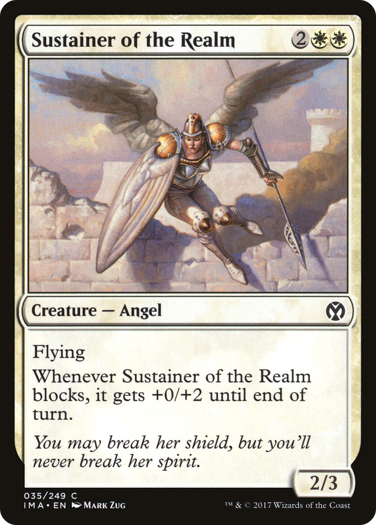 Sustainer of the Realm (IMA-035) [Iconic Masters] Foil