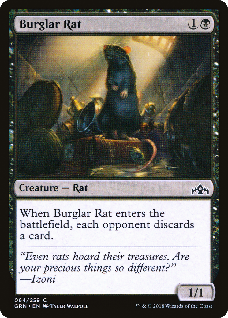 Burglar Rat (GRN-064) [Guilds of Ravnica] Foil