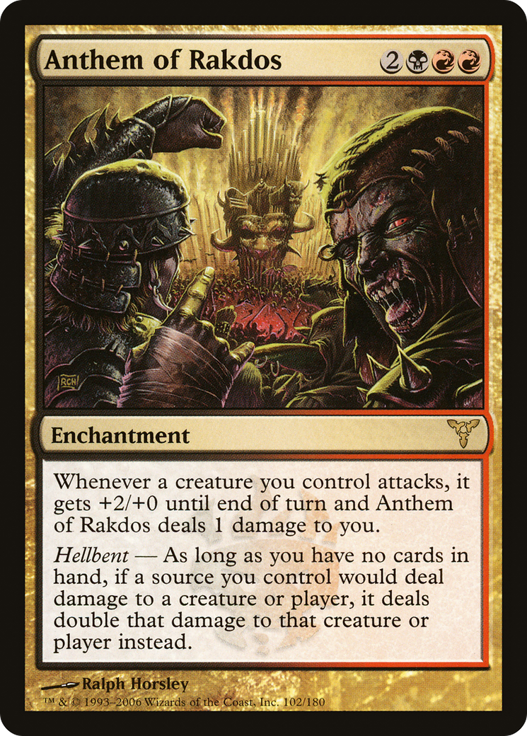 Anthem of Rakdos (DIS-102) [Dissension] Foil