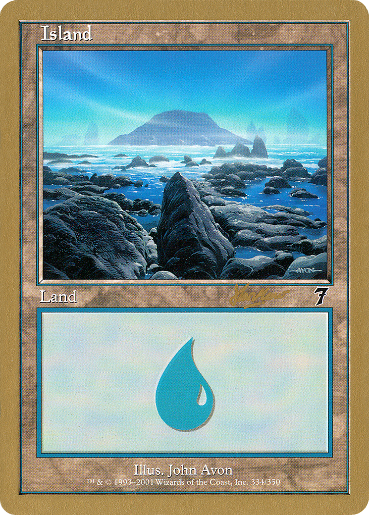 Island (334) - 2002 Sim Han How (7ED) [World Championship Decks 2002]