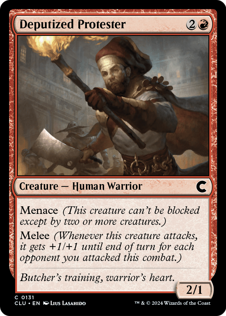 Deputized Protester (CLU-131) [Ravnica: Clue Edition]