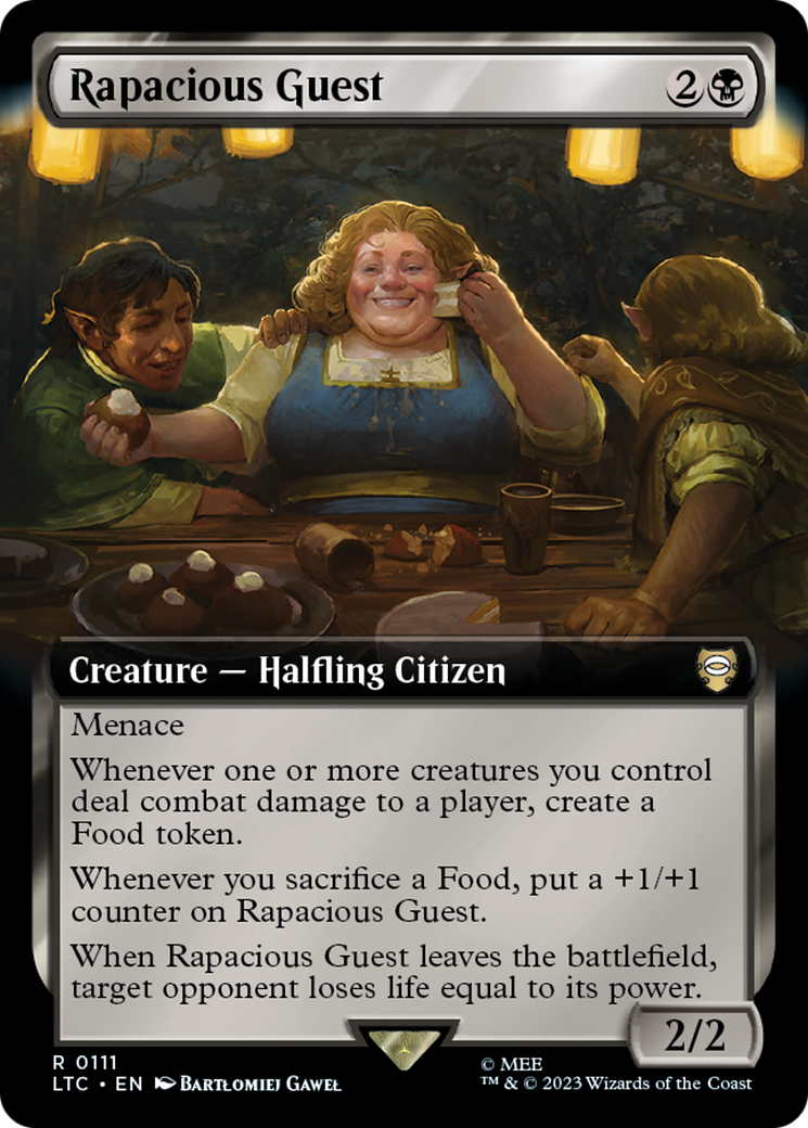 Rapacious Guest (Extended Art) (LTC-111) [Tales of Middle-earth Commander] Foil