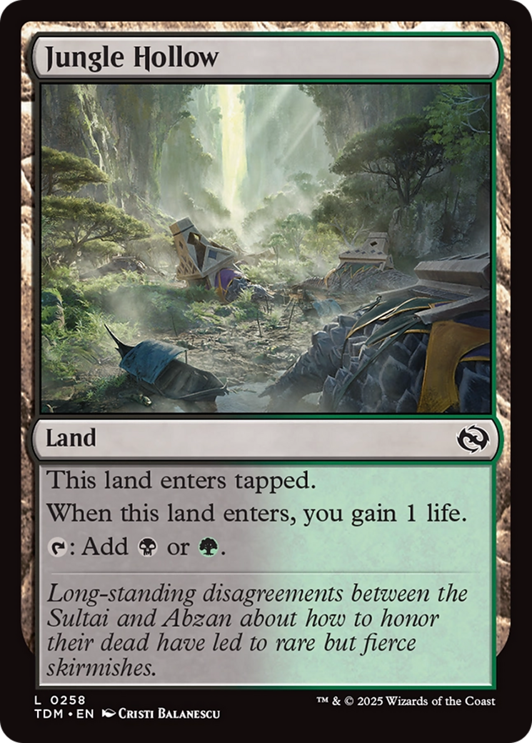 Jungle Hollow (TDM-258) [Tarkir: Dragonstorm]