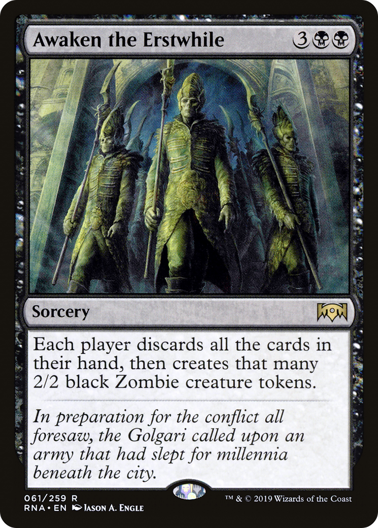 Awaken the Erstwhile (RNA-061) [Ravnica Allegiance]