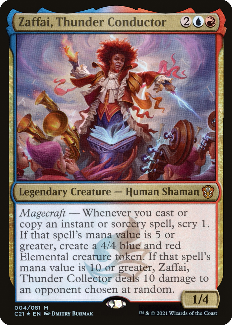 Zaffai, Thunder Conductor (C21-004) [Commander 2021] Foil