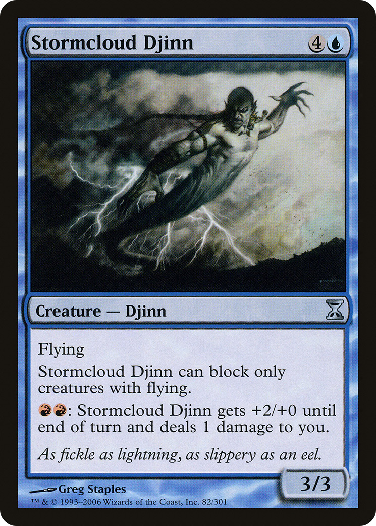 Stormcloud Djinn (TSP-082) [Time Spiral] Foil