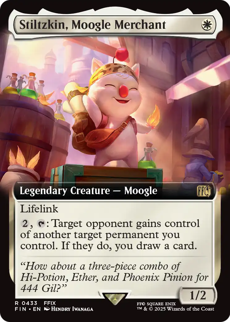 Stiltzkin, Moogle Merchant (Extended Art) (FIN-433) [FINAL FANTASY] Foil