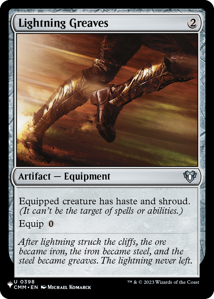 Lightning Greaves (LIST-CMM-398) [The List]